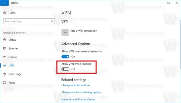 6 Ways To Fix ERR_CONNECTION_RESET Error 5 Allow VPN while roaming