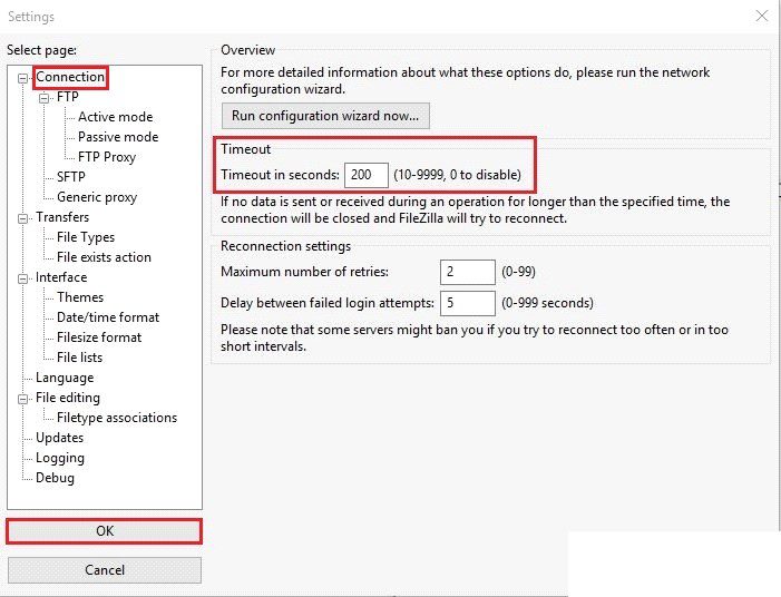Quick 8 Fixes for Filezilla FTP Connection Timeout Error 5 FTP Connection Timeout Error