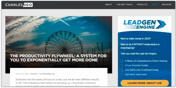 7 Best Affiliate Marketing Blogs Every Affiliate Marketer 11 CharlesNgo.com
