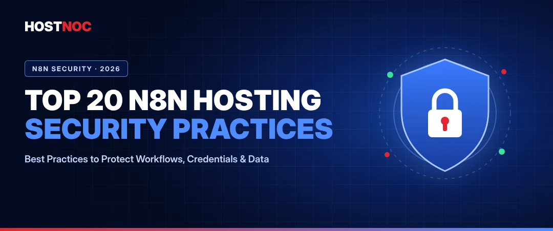 Top 20 n8n Hosting Security Best Practices 3 Top 20 n8n hosting security best practices banner – protect workflows, credentials and data